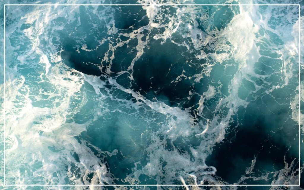 荒れた海